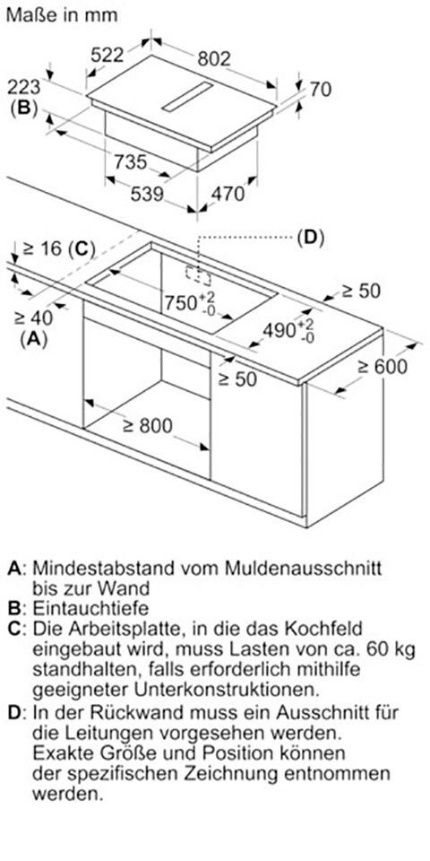 NEFF Kochfeld mit T48CD7AX2 Dunstabzug