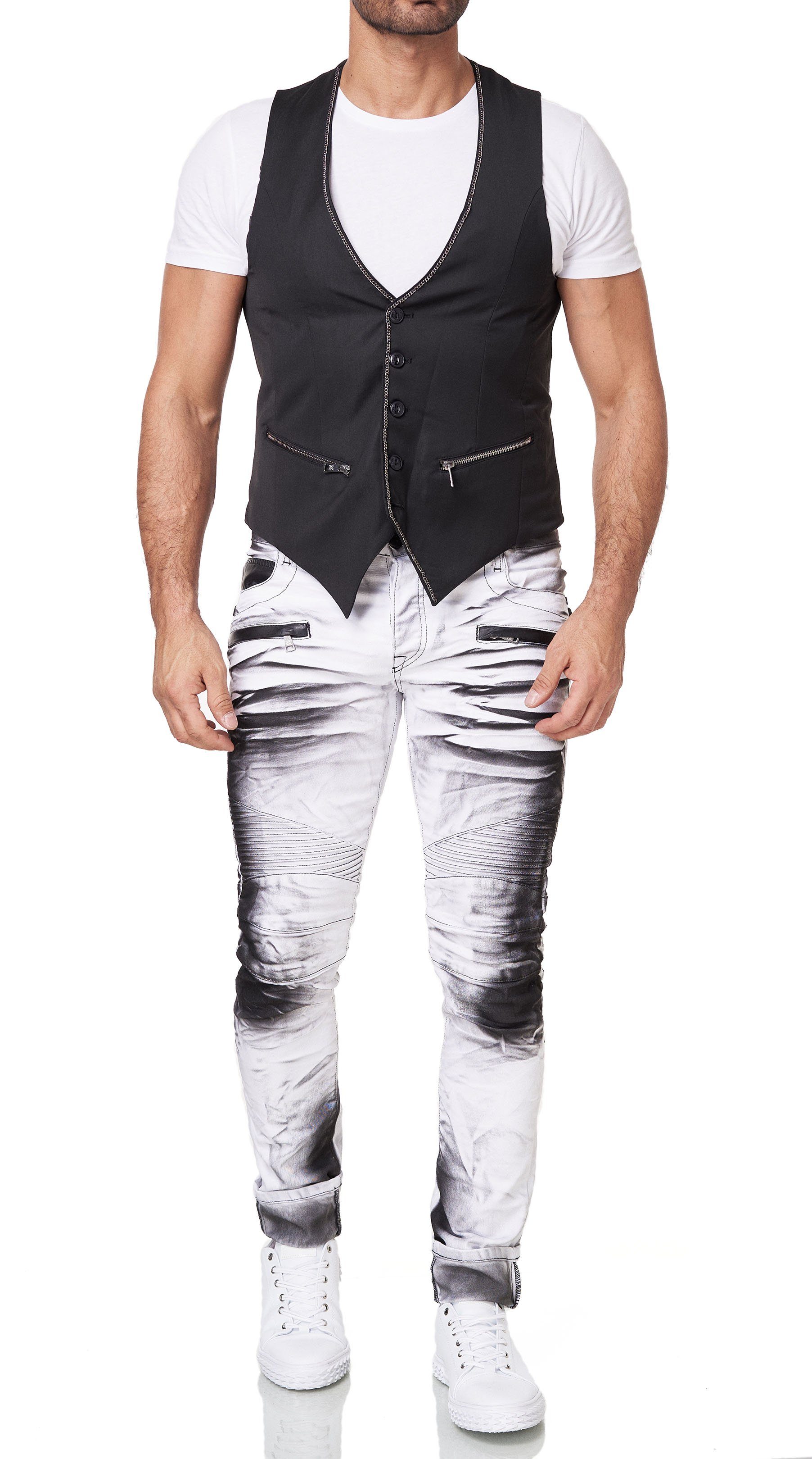 KINGZ Softshellweste mit großem Backprint