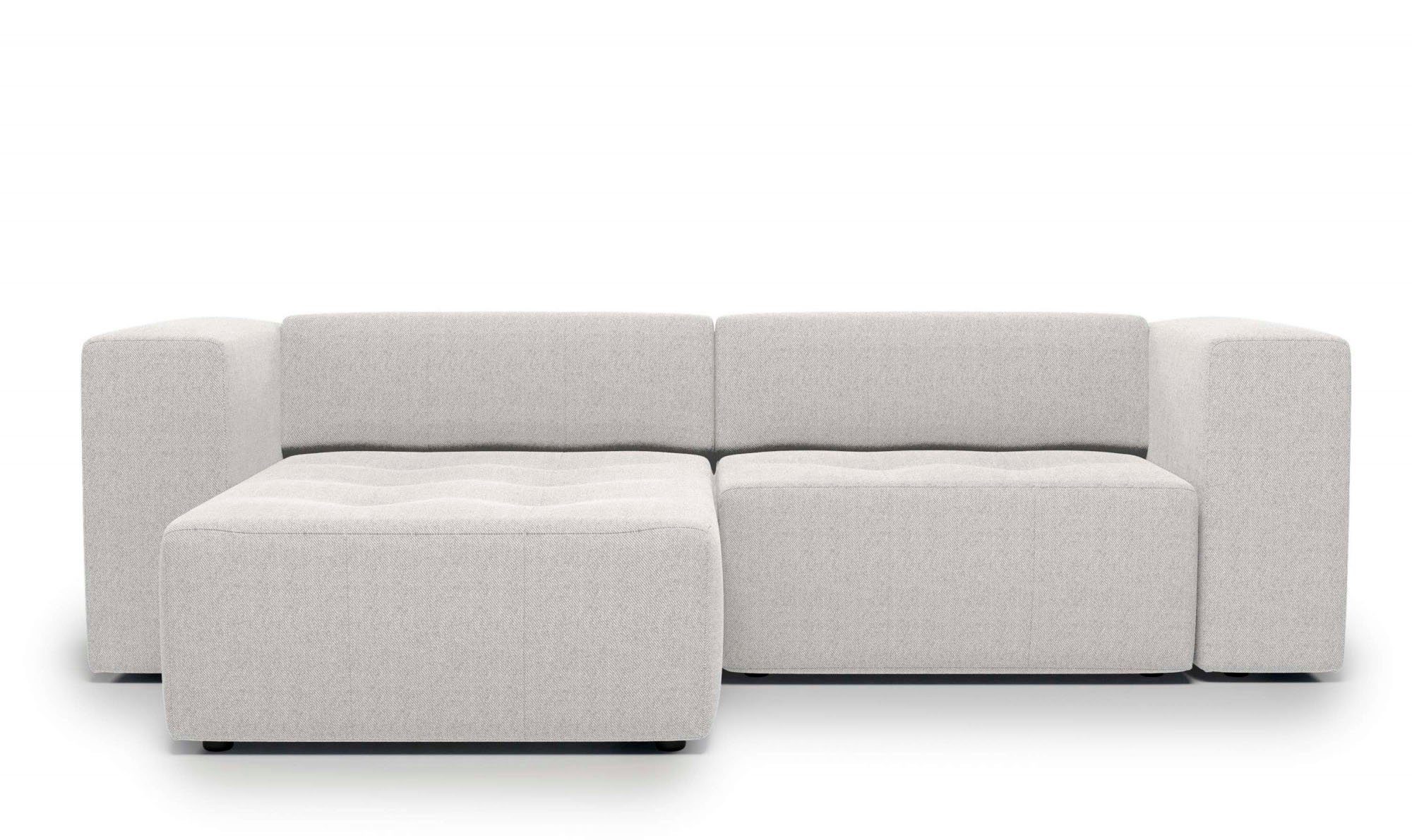 INOSIGN Wellenunterfederung, creme fein Melva, mit Bezug: Ecksofa Struktur modern,