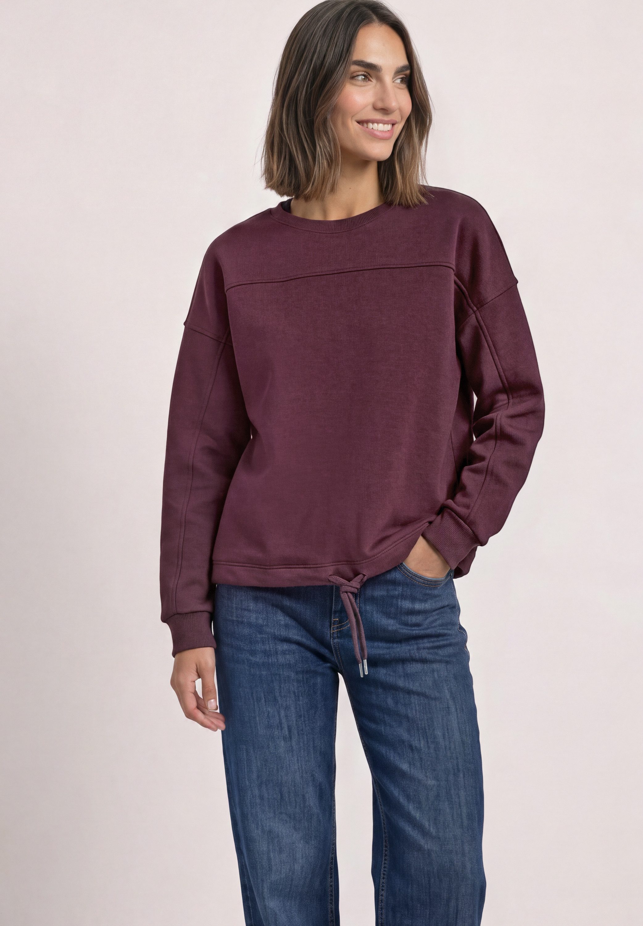 STREET ONE Sweatshirt mit Rundhalsausschnitt