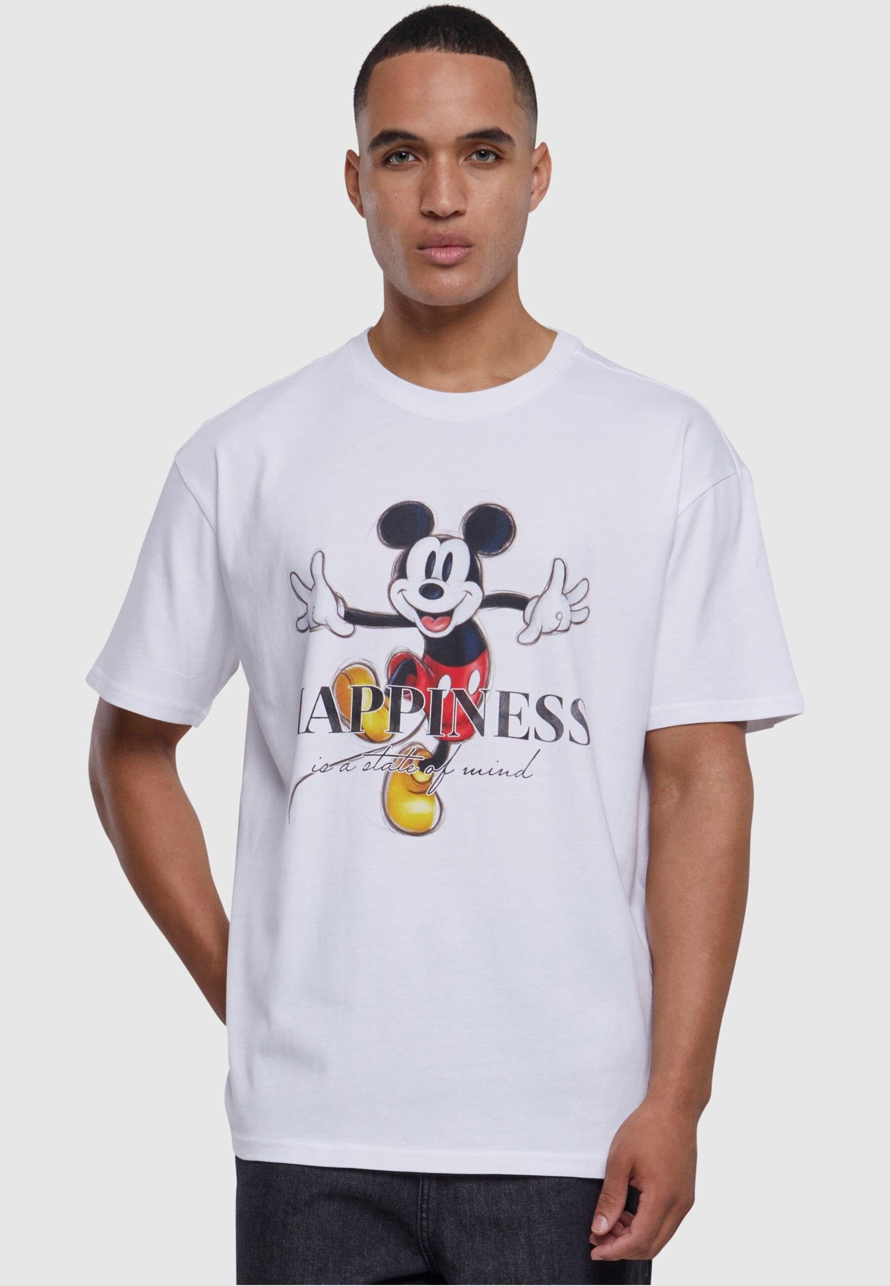 Tee Disney Mickey Mister 100 Unisex by Oversize Upscale T-Shirt Tee Happiness (1-tlg)