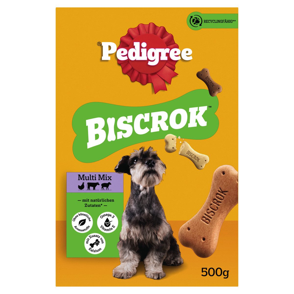 Pedigree BISCROK Multi Mix 500 g - 6 Stück, für: Hund