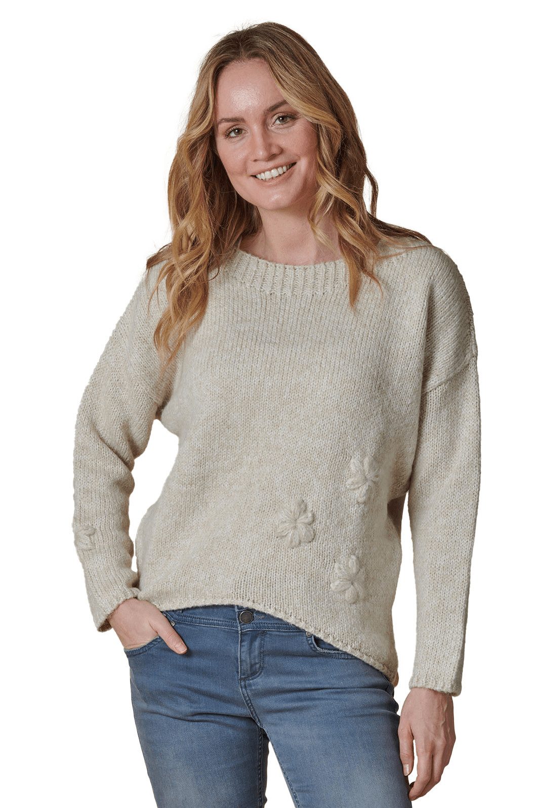 Zhrill Strickpullover ZHNINA mit langen Ärmeln, aus Polyacryl, Polyamid und Nylon, Regular Fit