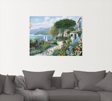 Artland Wandbild Verstecktes Paradies, Garten (1 St), als Leinwandbild, Wandaufkleber in verschied. Größen