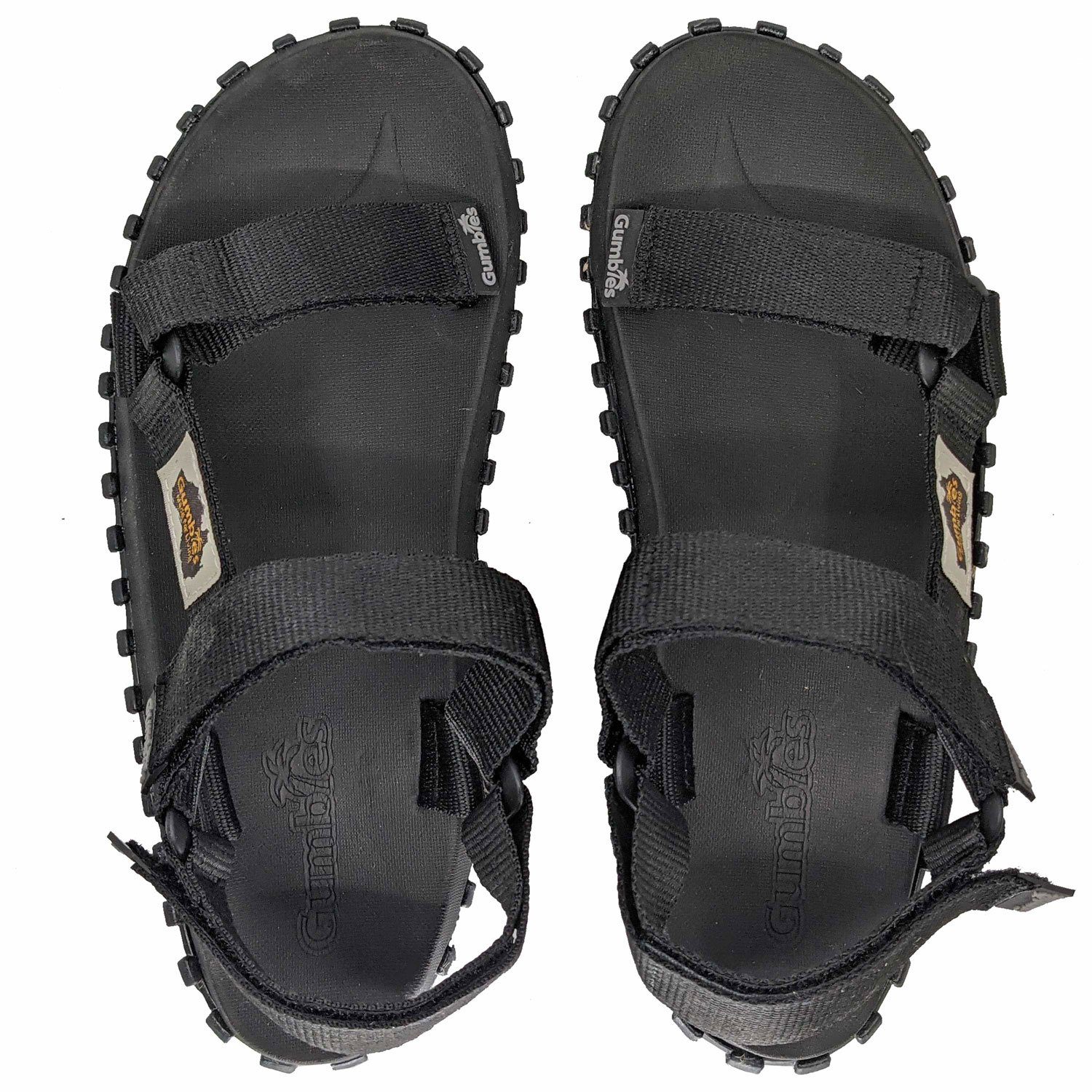 Gumbies Scrambler in Black Sandalette Hergestellt aus recycelten Materialien