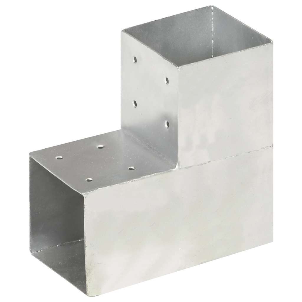 vidaXL L-Pfostenträger, Pfostenverbinder L-Form Verzinktes Metall 101 x 101 mm