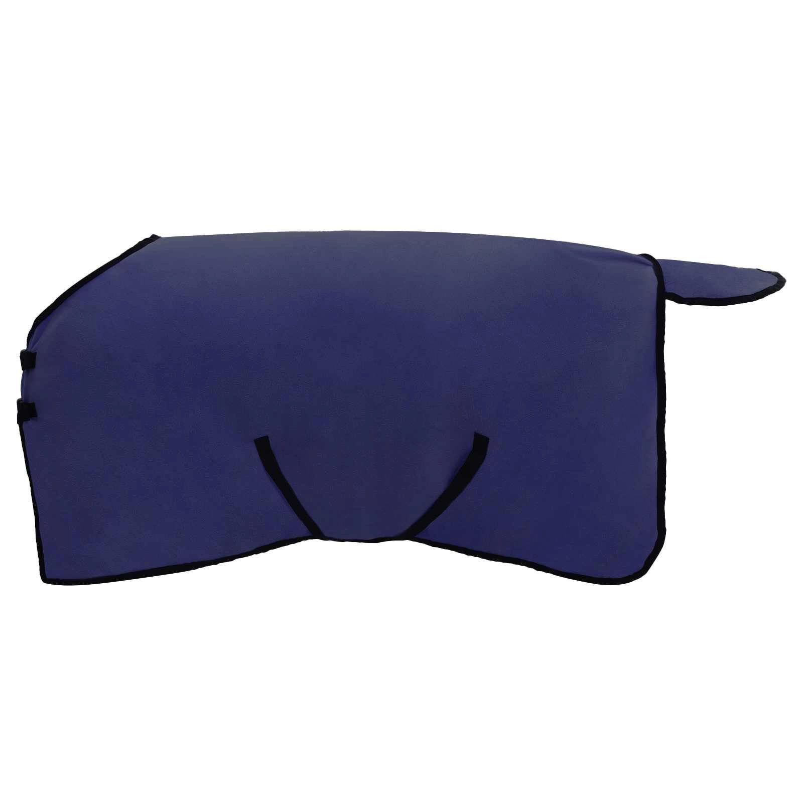 vidaXL Tierdecke Pferdedecke Marineblau 115 cm Polyester-Fleece