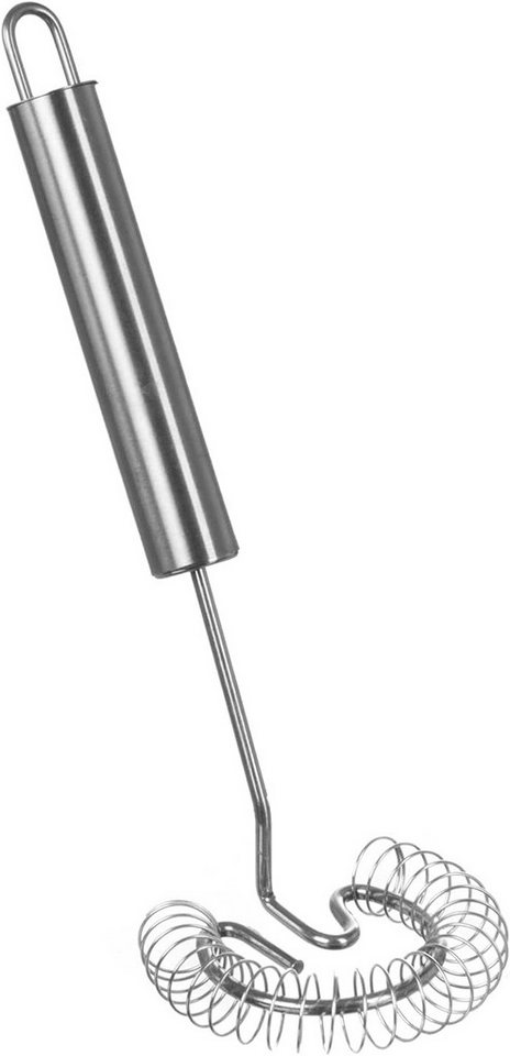Wenco Spiralbesen Edelstahl Schneebesen, 22cm Saucenbesen – Silber, spülmaschinengeeignet und langlebig