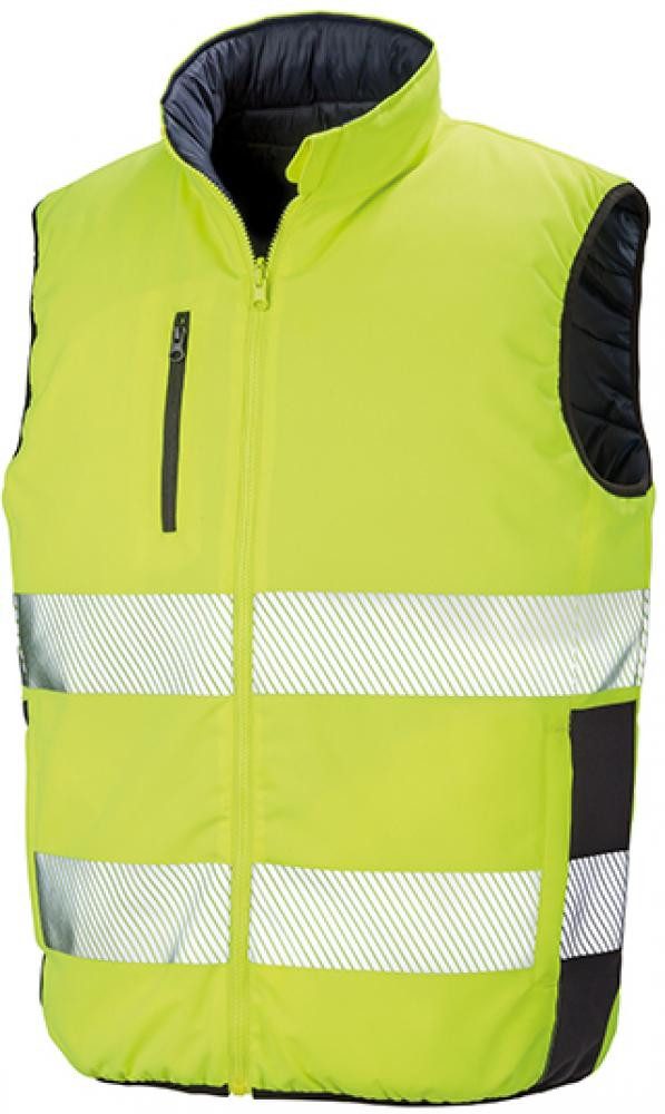 Result Warnweste Herren Reversible Soft Padded Safety Gilet