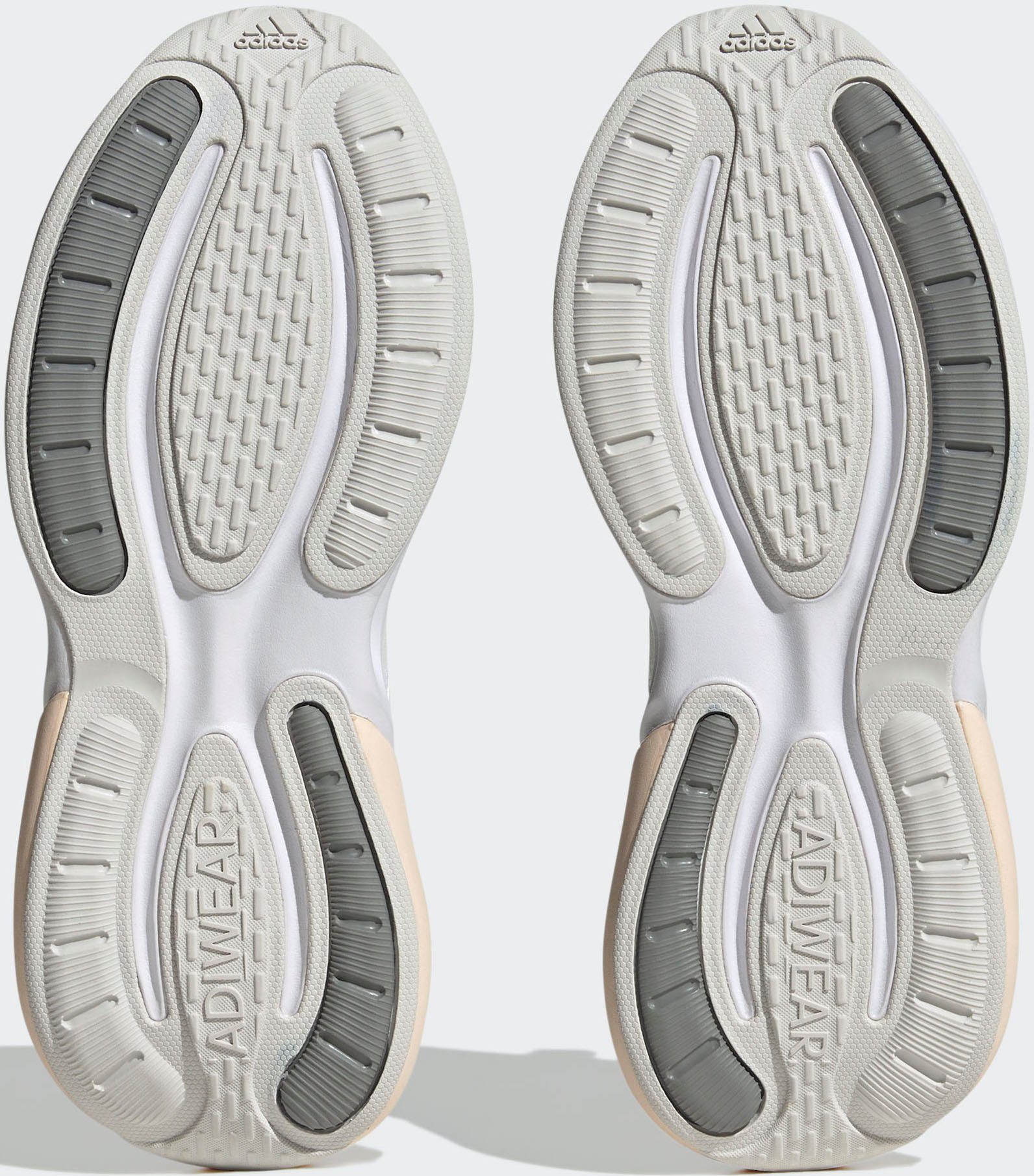 Zero Sportswear ALPHABOUNCE+ Metallic BOUNCE / Three Cloud White / Grey adidas Sneaker SUSTAINABLE