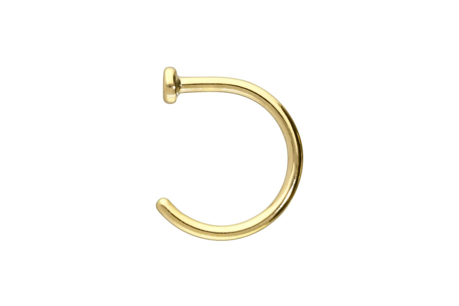 PIERCINGLINE Nasenpiercing 14/18 Karat Gold Nasenring offen PLATTE (Nasenst günstig online kaufen