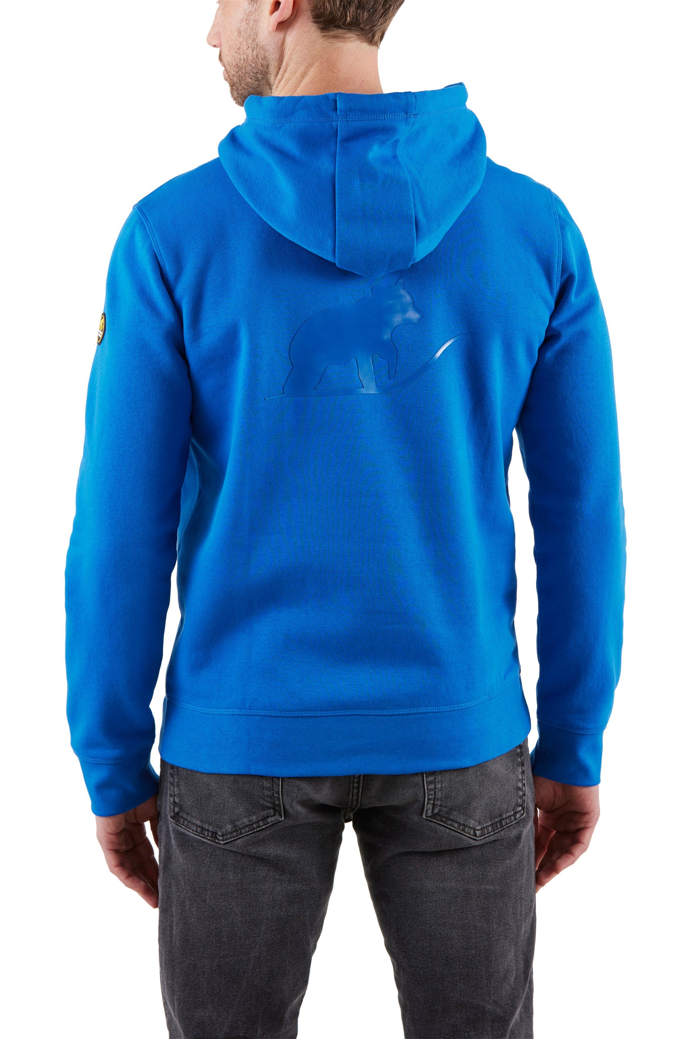 Kängurutasche zum Northern mit Blue Arbeiten, Hoodie Lapis weiches Country perfekt Obermaterial,