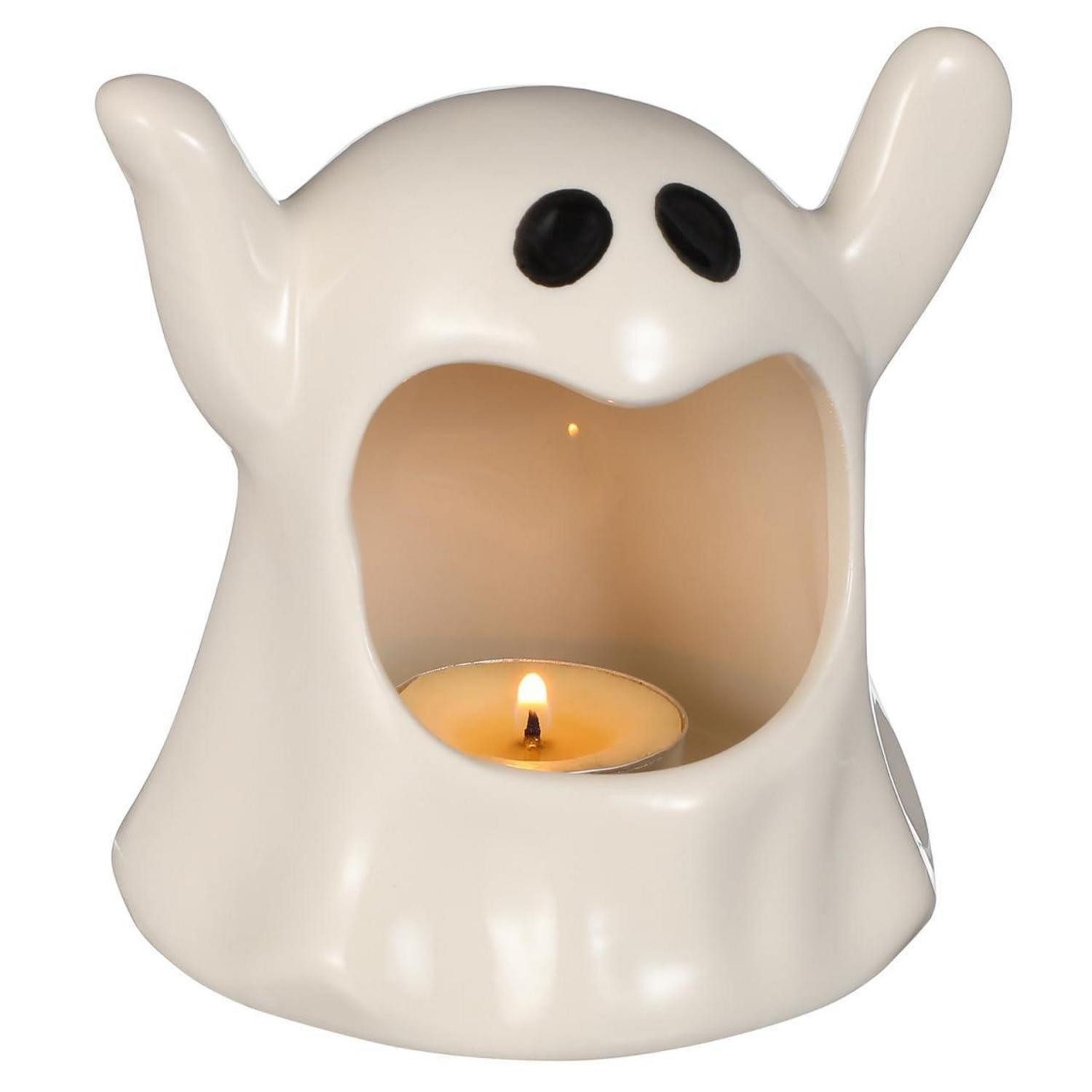 LuxusKollektion Teelichthalter Halloween Kerzenhalter Geist (1 St)