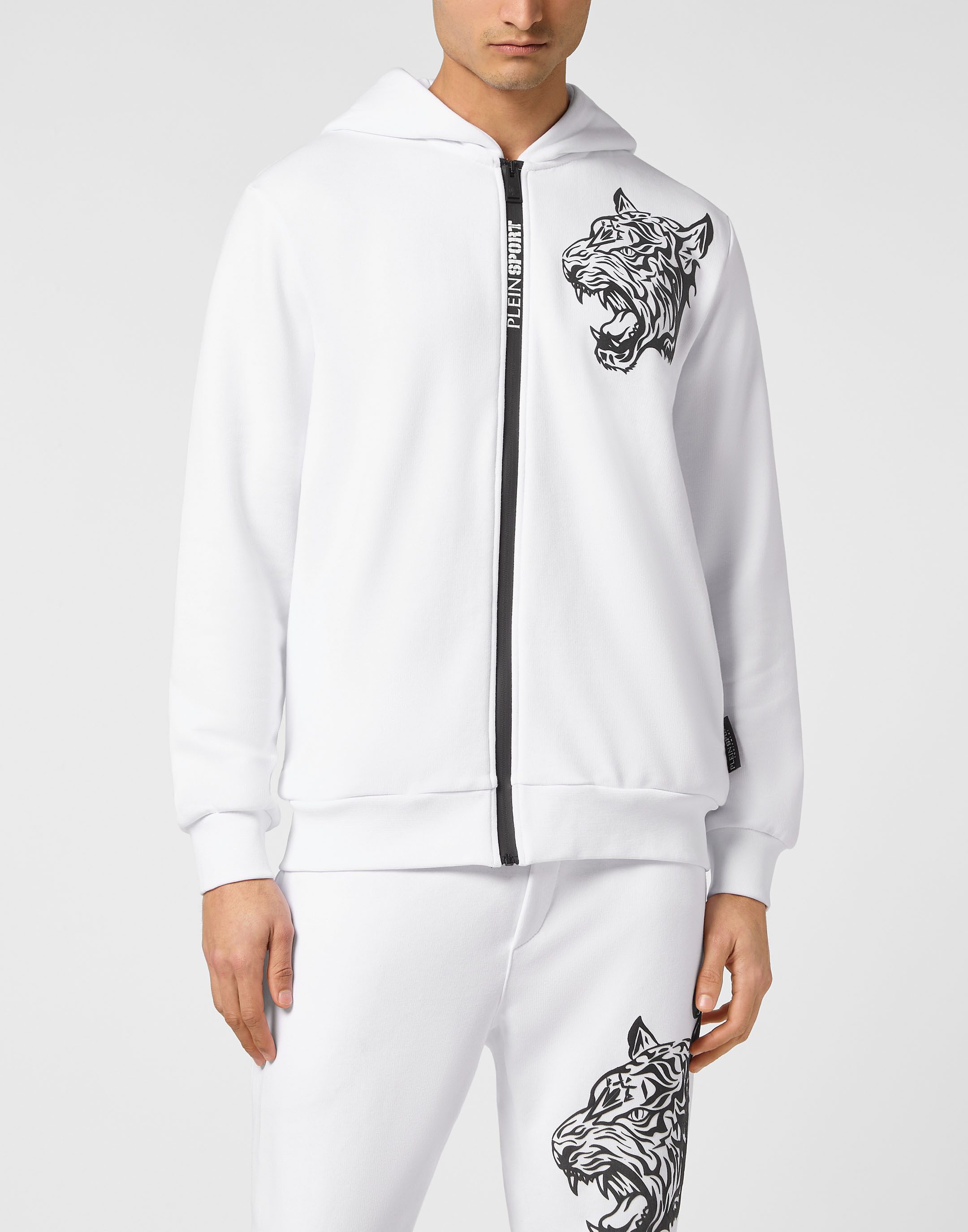 PLEIN SPORT Kapuzensweatjacke Sweatjacke mit Kapuze günstig online kaufen