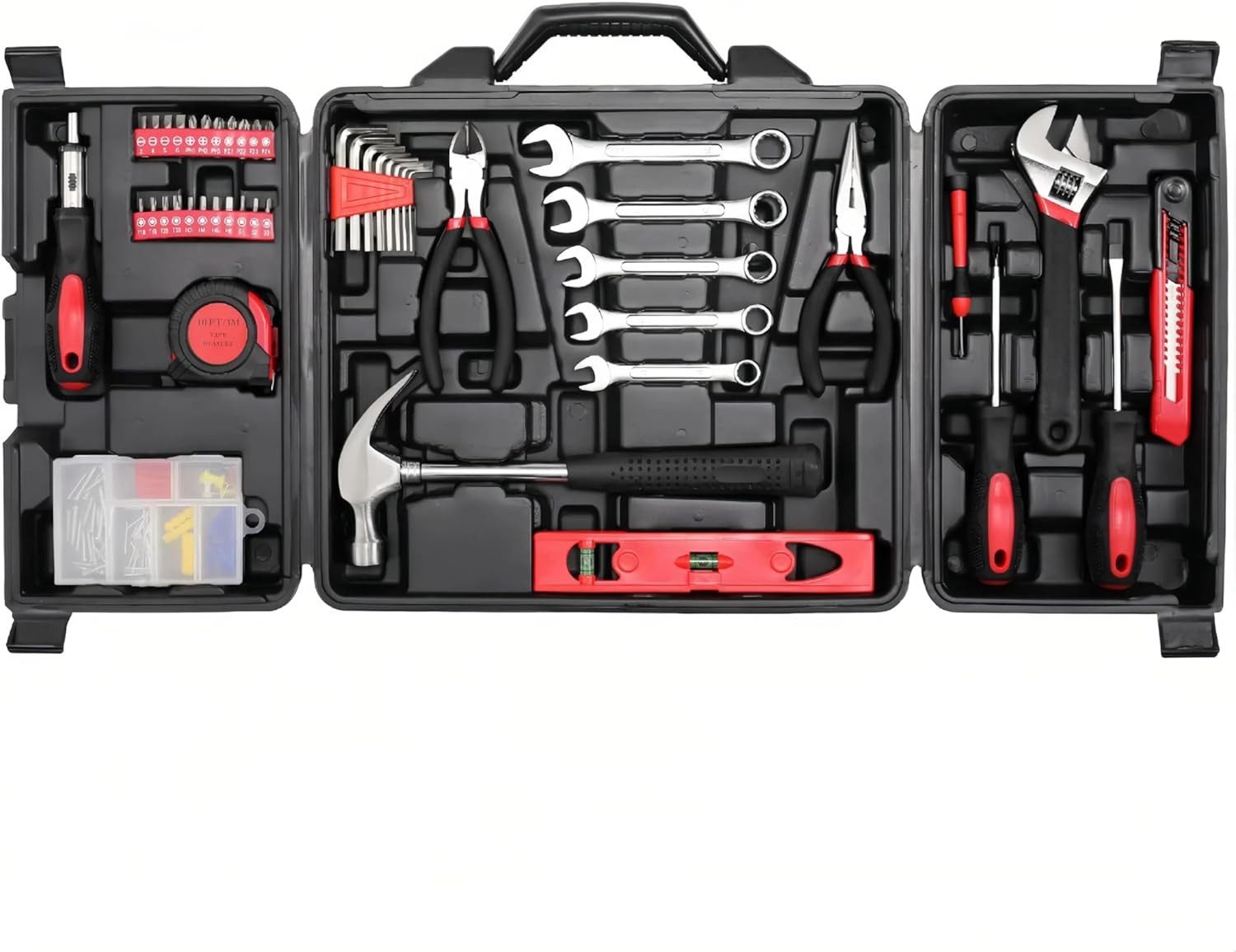 TLGREEN Werkzeugset 147-teiliges Werkzeugkoffer, Werkzeugsatz für Haushalt, Auto, DIY Reparatur