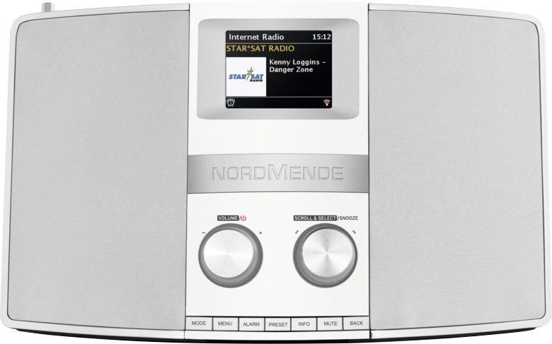 Nordmende Transita 400 Digitalradio (DAB) (Digitalradio (DAB), UKW mit RDS, 20 W) weiß/silber