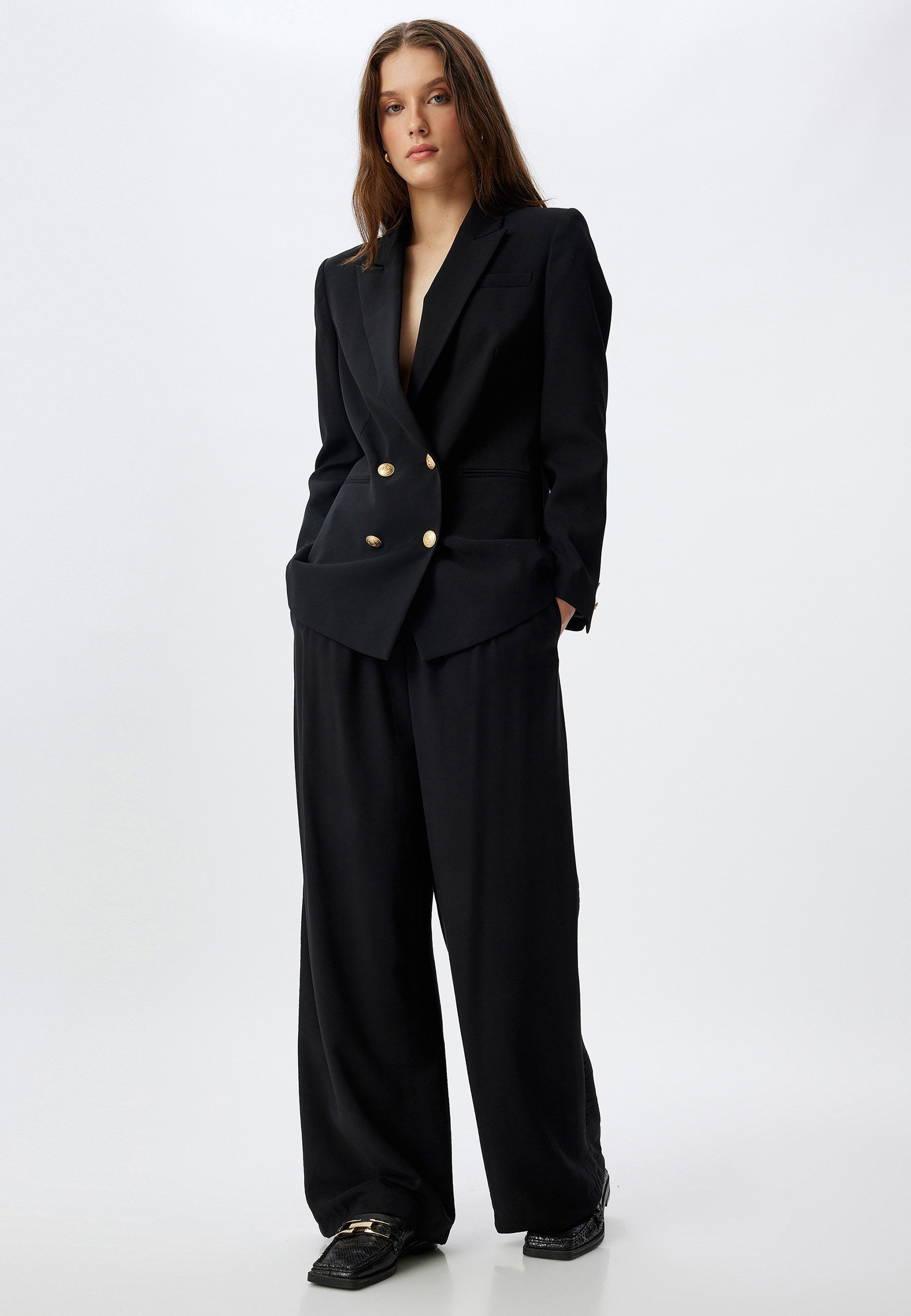 Koton Palazzohose Normale Leibhöhe Wide Leg günstig online kaufen