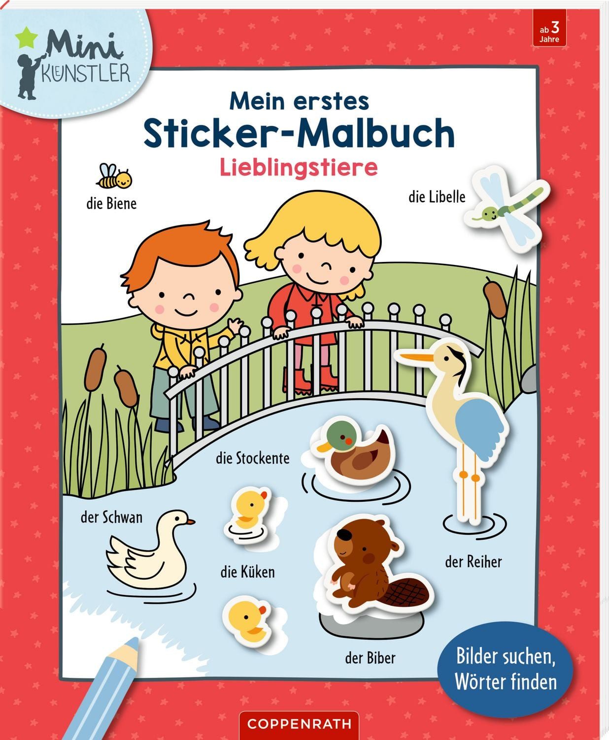 Mein 1. Sticker-Malbuch: Lieblingstiere - Mini-Künstler / Deborah Van de Leijgraaf