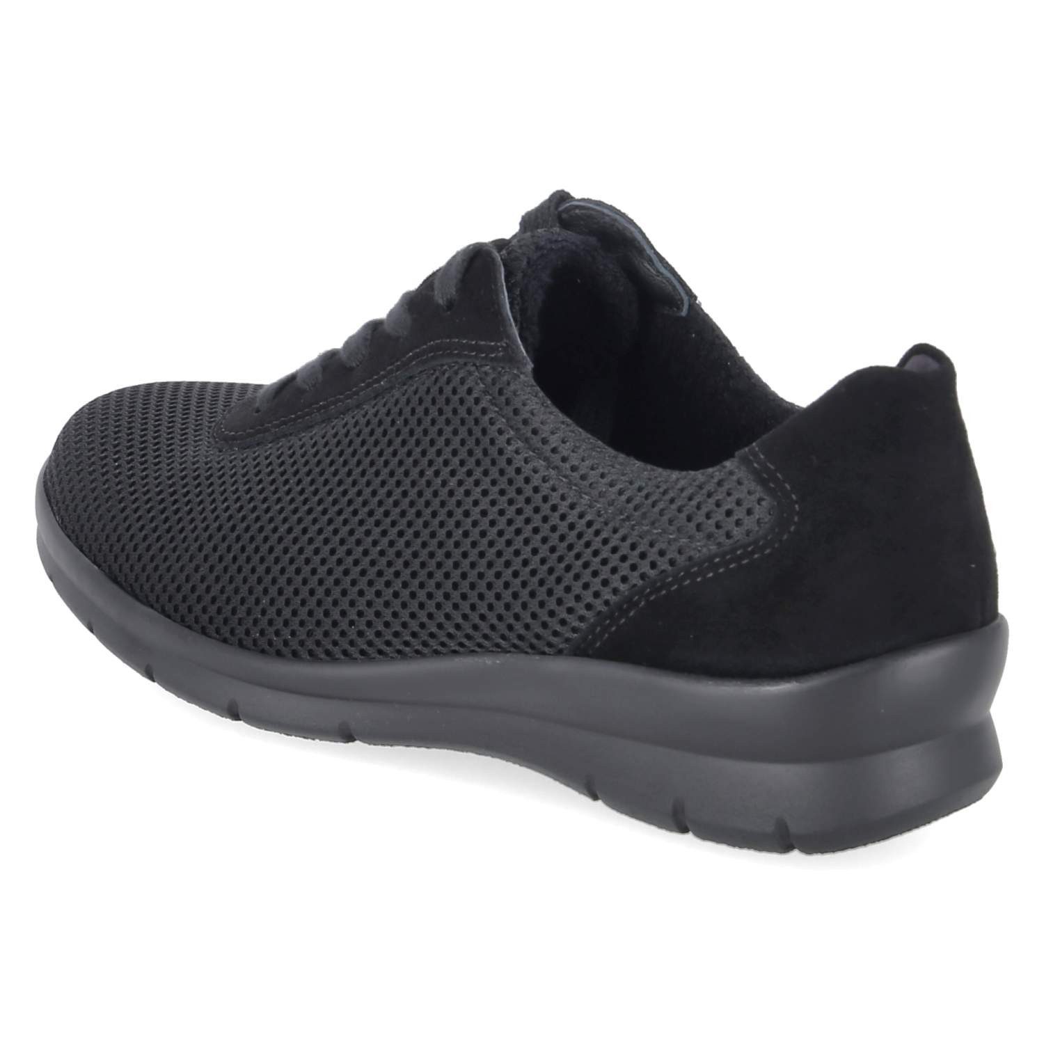 Semler Semler X2055450/001 SP Damen Leder & Textil black Schnürschuh