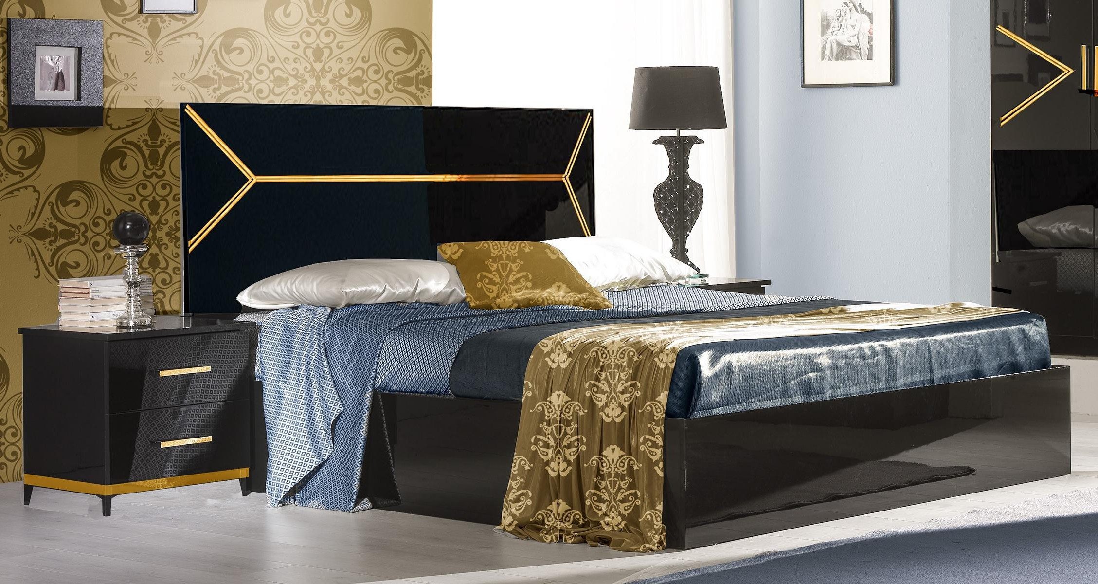 Xlmoebel Holzbett Klassisches Leder Doppelbett für modernes Schlafzimmerdesign (Bettgestell, 1-tlg., Doppelbett 160), Made in Europa