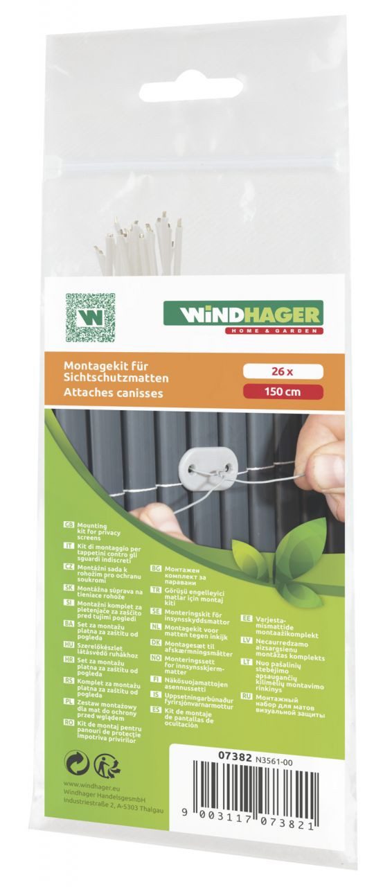 Windhager Zaun-Eckverbinder Befestigungsplättchen und Draht für günstig online kaufen