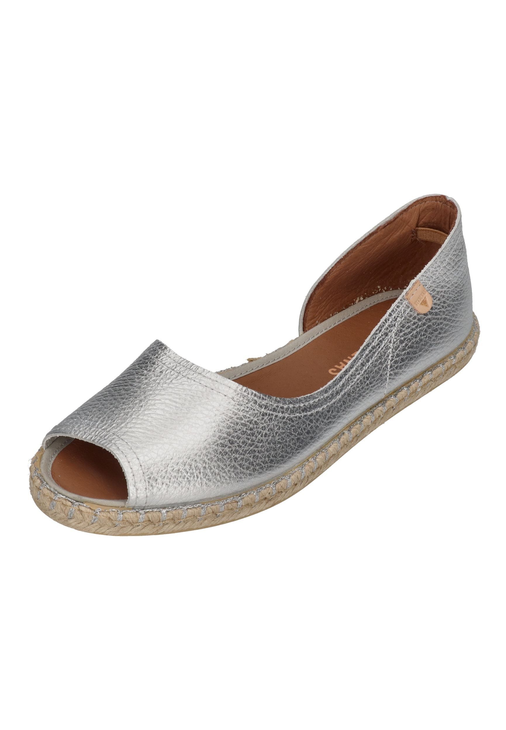 VERBENAS CRUZ nucleo metal al Espadrille Plata