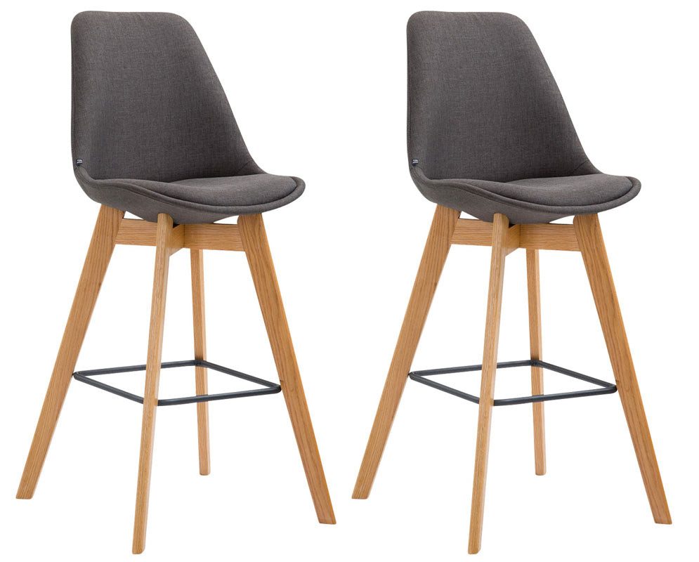 Bistrostuhl 2er Set Barhocker Metz Stoff