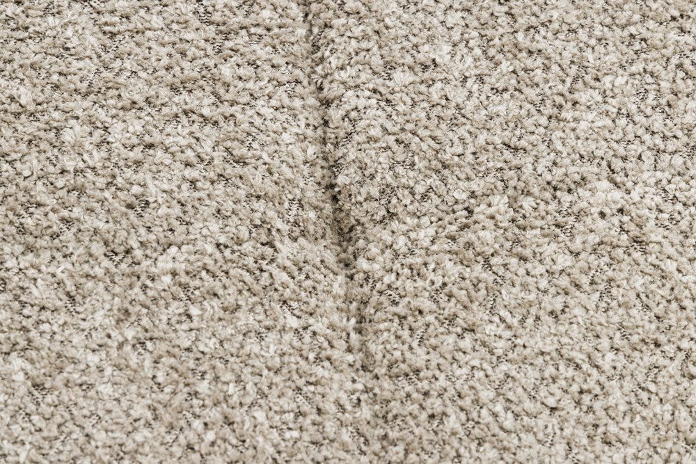 riess-ambiente Fußhocker SCANDINAVIA champagner greige / schwarz (Einzelartikel, 1 St), Wohnzimmer · Bouclé · Metall · Scandinavian Design – Bild 5 von 5