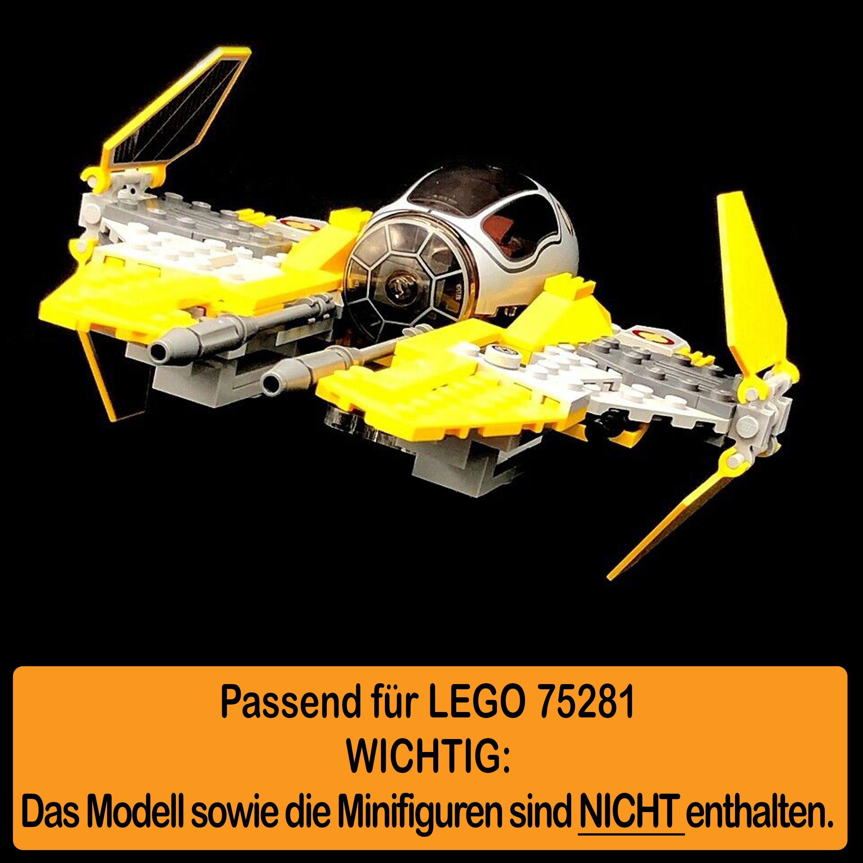 AREA17 Made Stand Germany einstellbar, Positionen zum Interceptor selbst zusammenbauen), (verschiedene Jedi für Acryl Anakin´s Winkel in Standfuß und 75281 100% Display LEGO