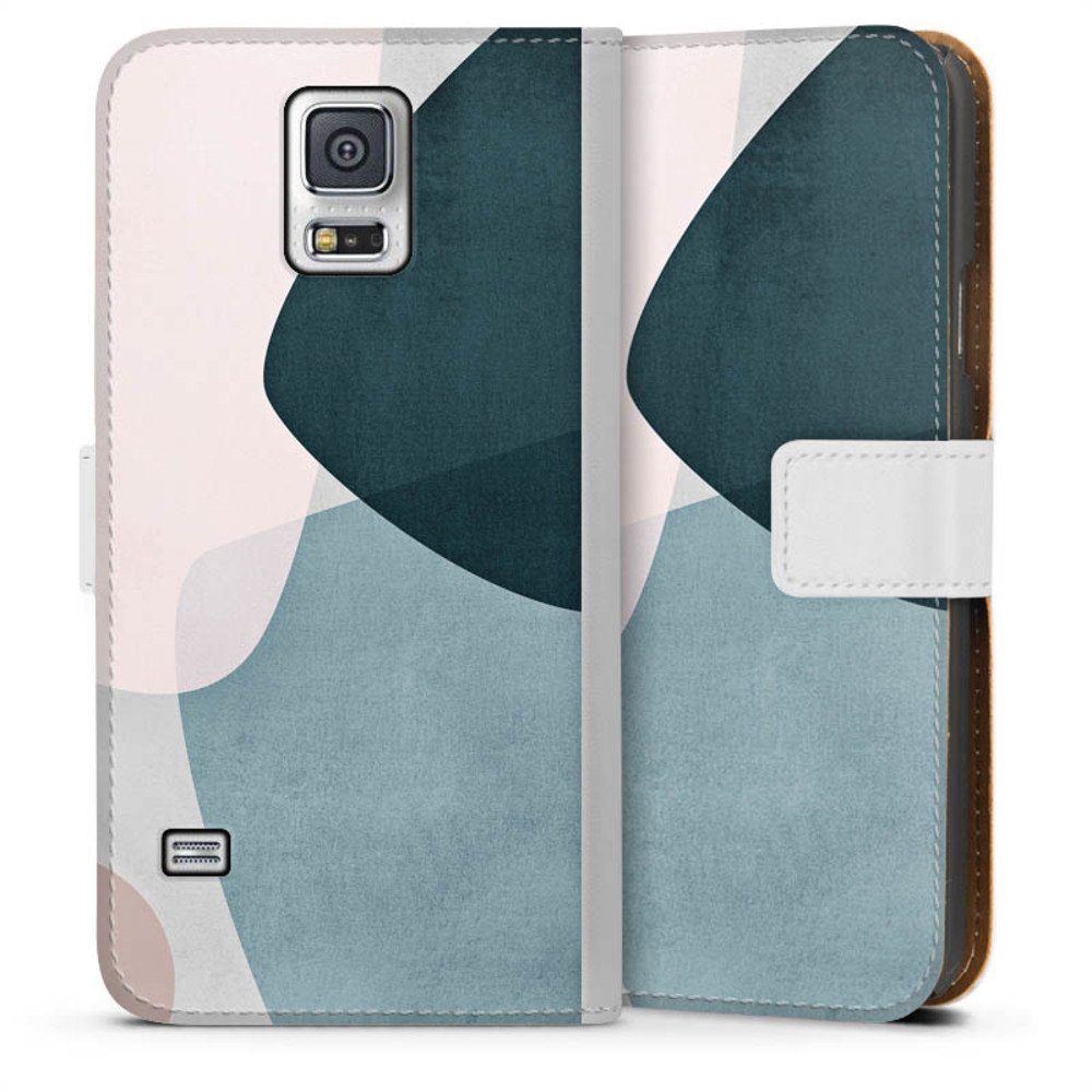 DeinDesign Handyhülle Muster Boho Malerei Graphic 150 A, Samsung Galaxy S5  Hülle Handy Flip Case Wallet Cover Handytasche Leder