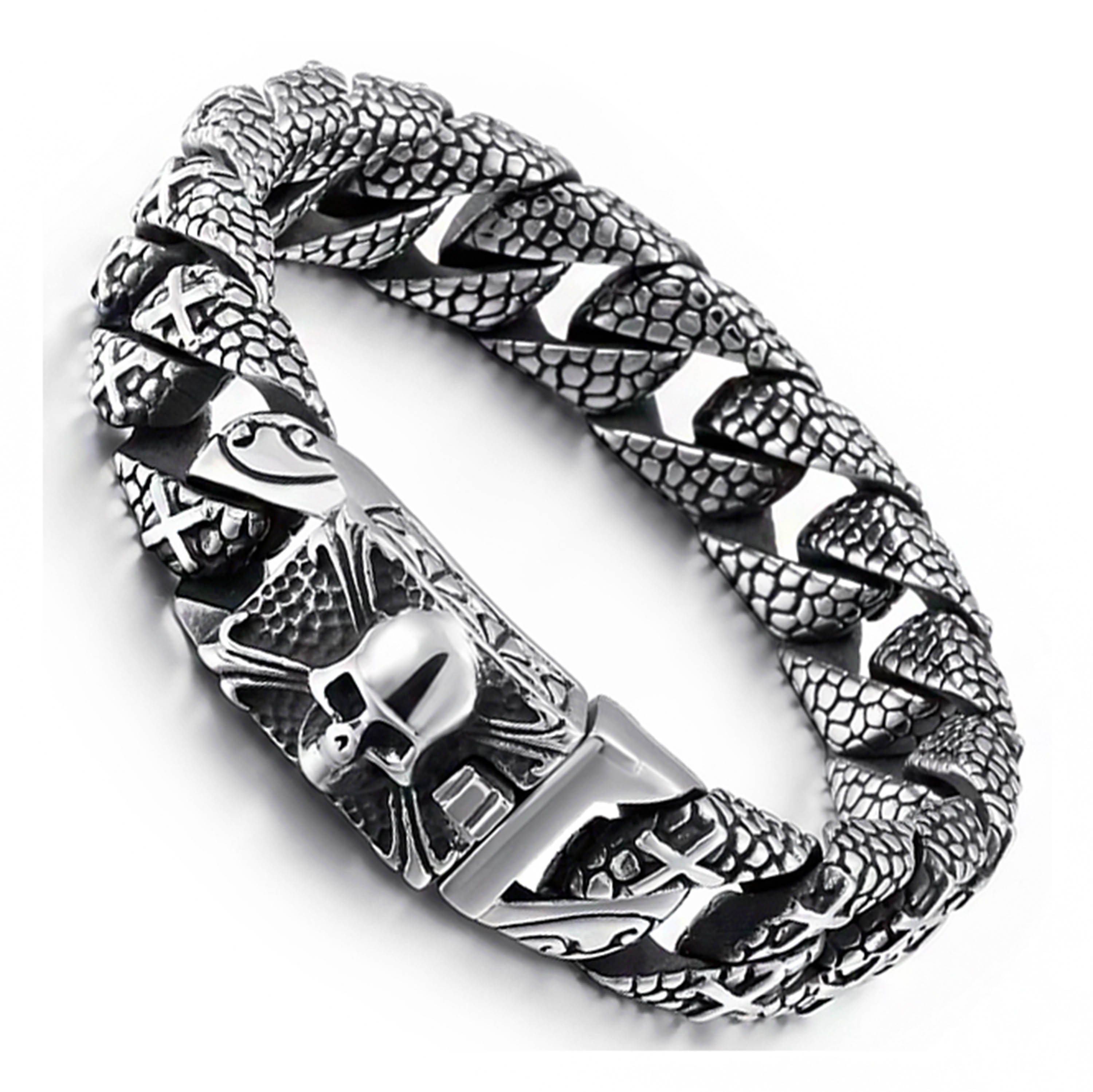 UNIQAL.de Edelstahlarmband Panzerarmband Herren "HALL OF günstig online kaufen