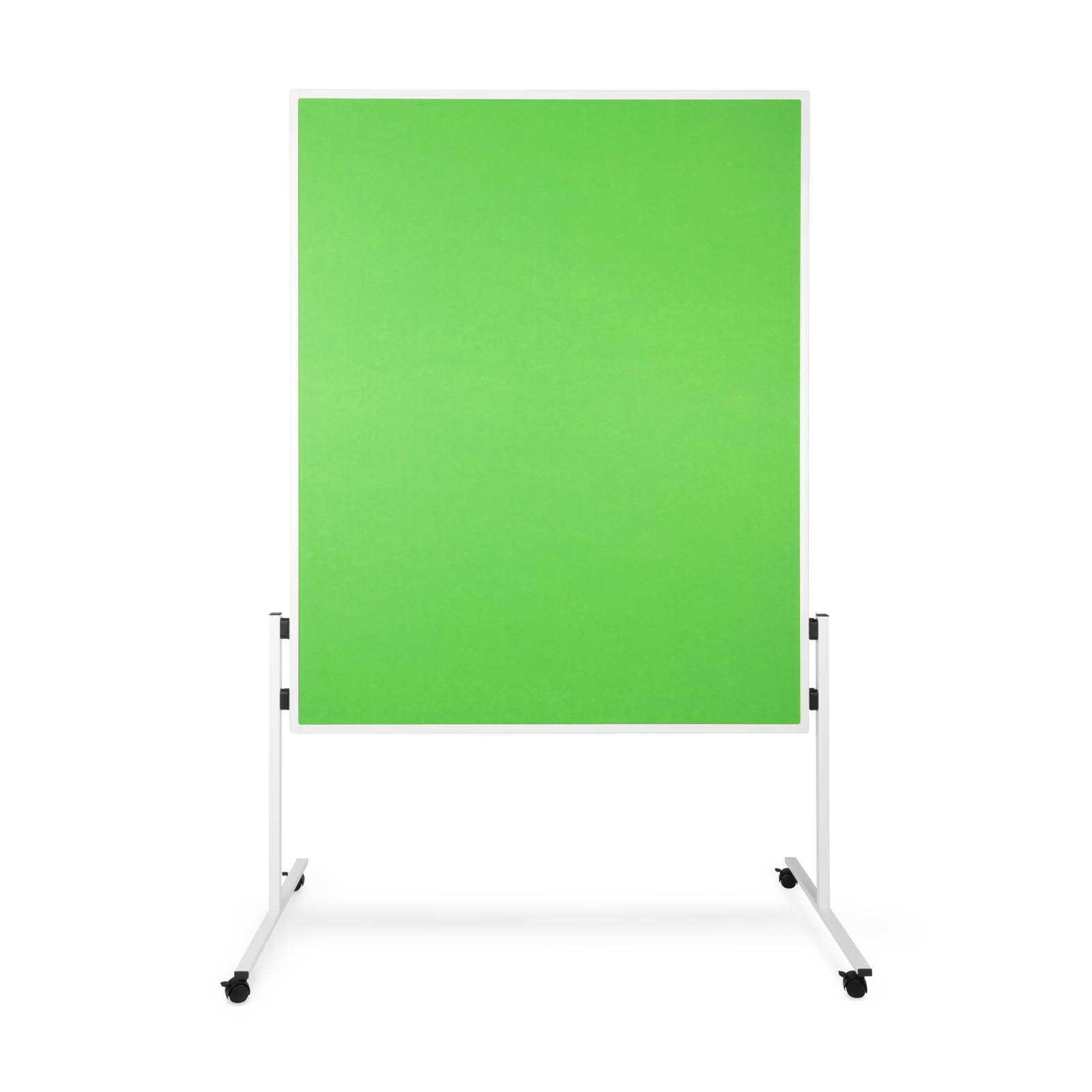 Master of Boards Standtafel Filz-Moderationstafel, 2 Farben, Tafel, Doppelseitig nutzbar, Mit Rollen