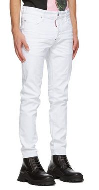 Dsquared2 5-Pocket-Jeans Dsquared² JEANS SKATER ICONIC WHITE NY HOSE DENIM PANTS 5 POCKET T