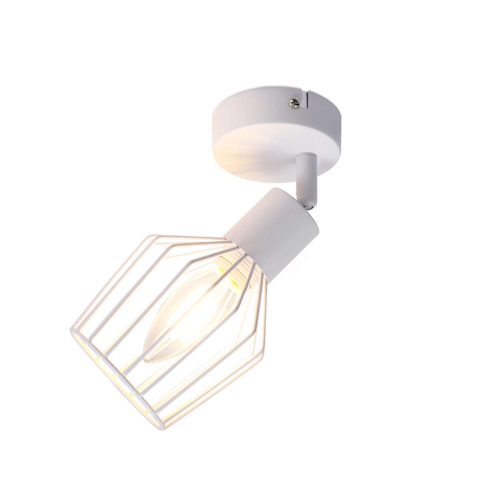 Nettlife LED Deckenspots Schwarz Weiß E14 günstig online kaufen