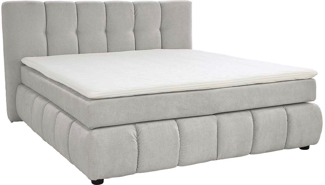 Jockenhöfer Gruppe Boxspringbett Cora, Wende-Bonell-Federkern-Matratze (H2/H3), PU-Schaum Topper