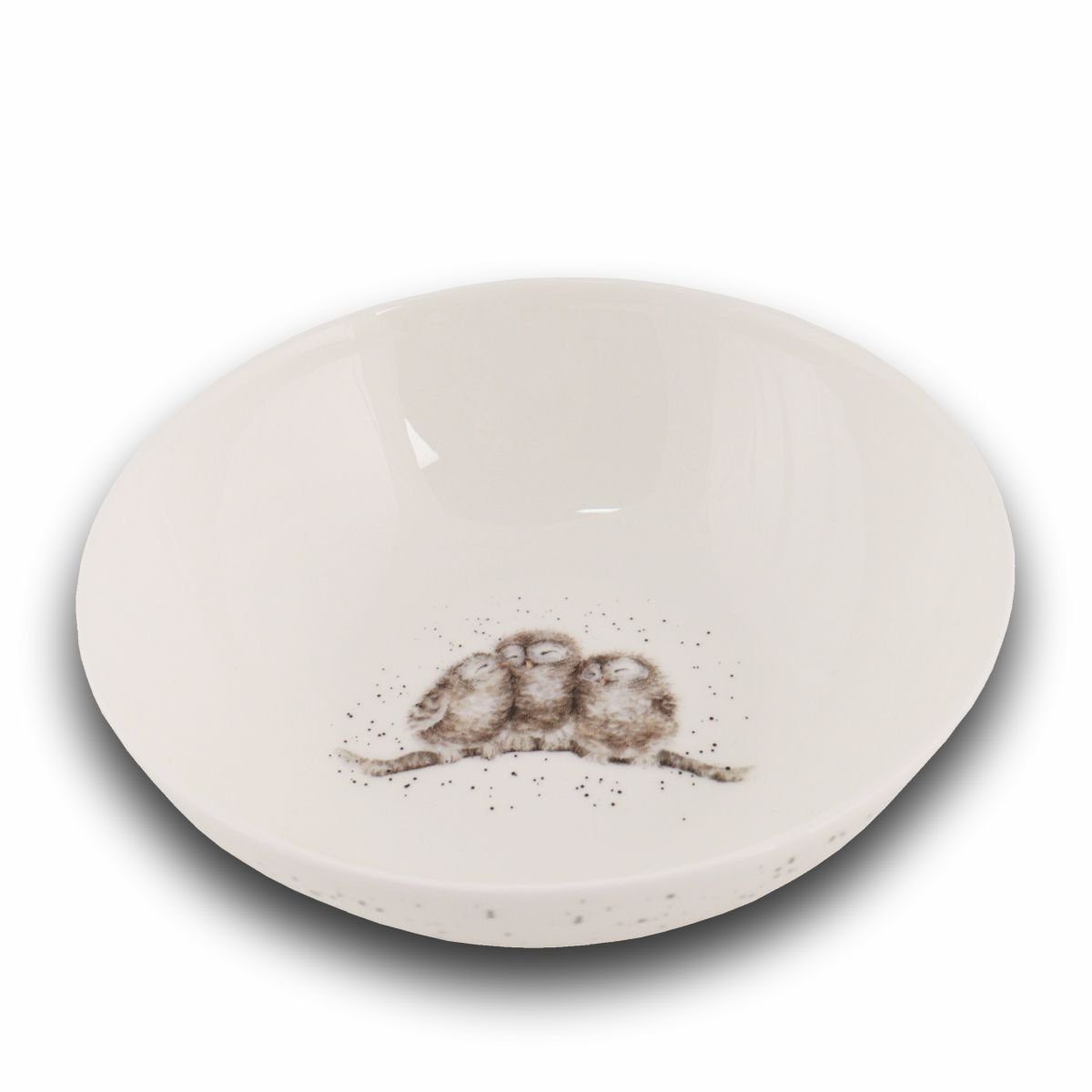 Wrendale Müslischale Wrendale Designs Porzellan Müsli Schale Eulen ca. 400ml, Porzellan, (Stück)