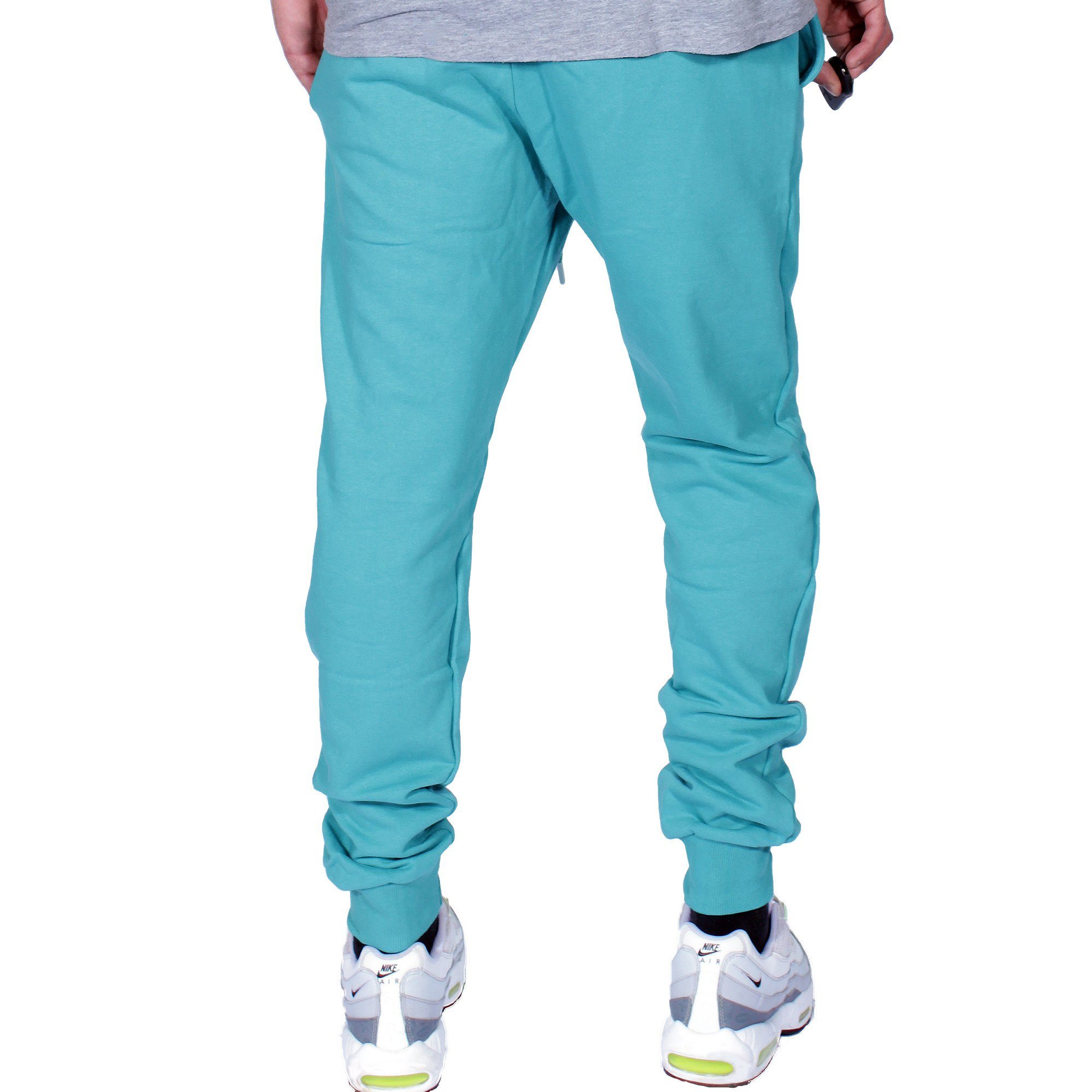 Herren Trainingshose Streetwear Jogginghose Jogginghose Banco Banco Sporthose Sweatpants Türkis