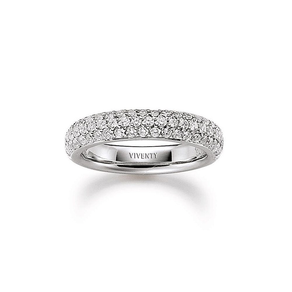 VIVENTY Silberring 762441 Ring Damen Funkelnde Zirkonia Sterling-Silber Gr. 56