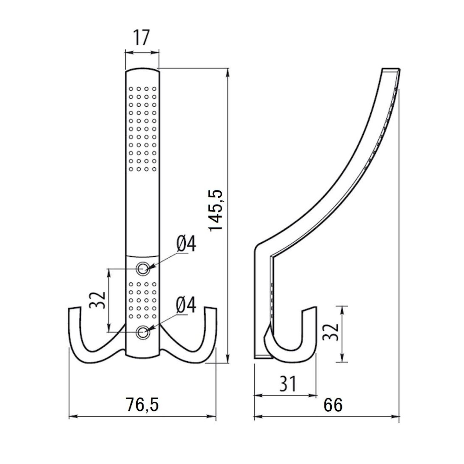 SO-TECH® Garderobenhaken JASMIN STRONG - extra stabile Ausführung (1 St), V günstig online kaufen