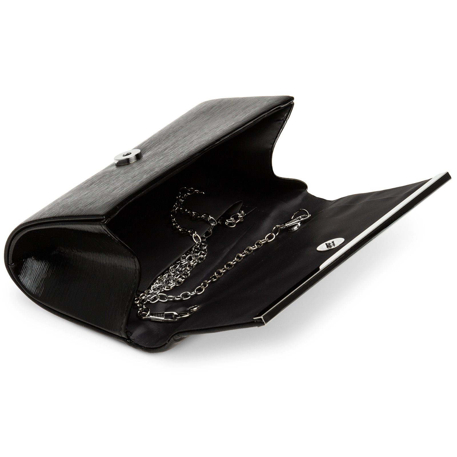 Caspar Clutch TA505 elegante Damen Glanz Abendtasche