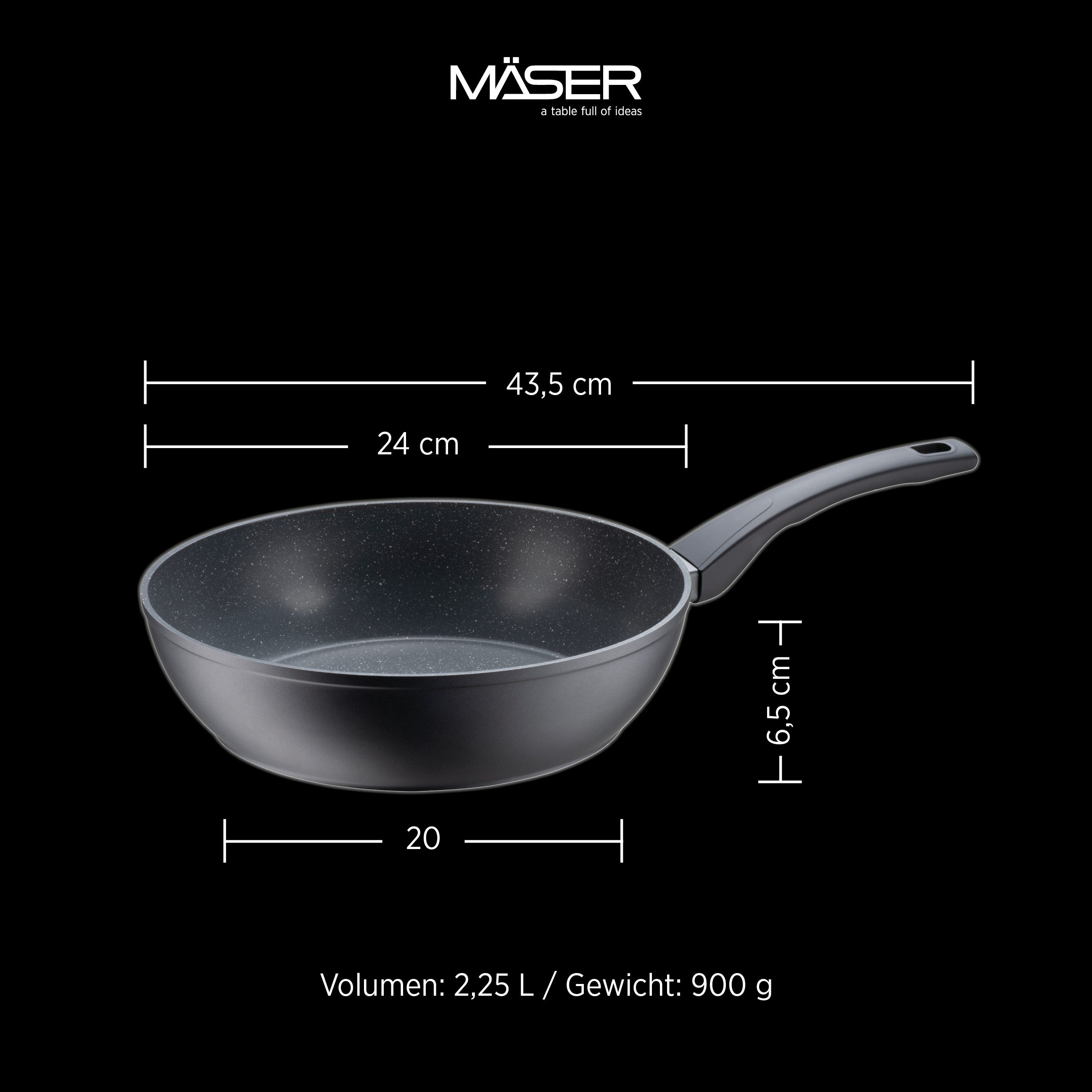 MÄSER Bratpfanne Leonis, Aluminium
