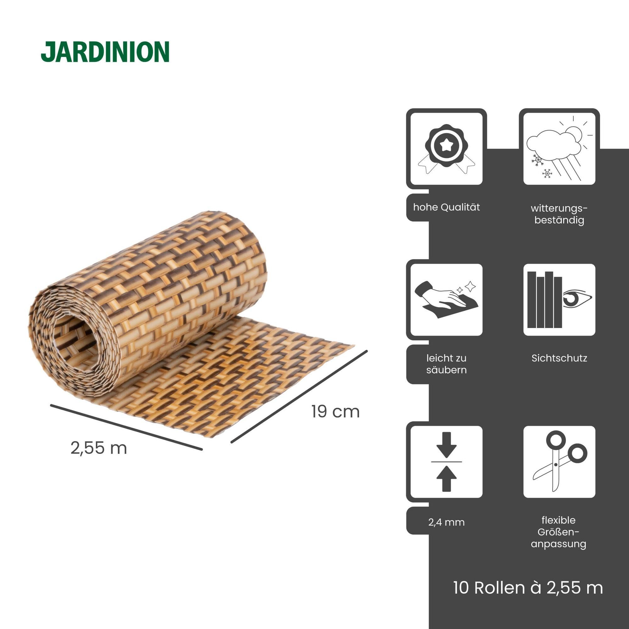 Jardinion Sichtschutzstreifen, (Sichtschutzstreifen, Doppelstabmattenzaun S günstig online kaufen