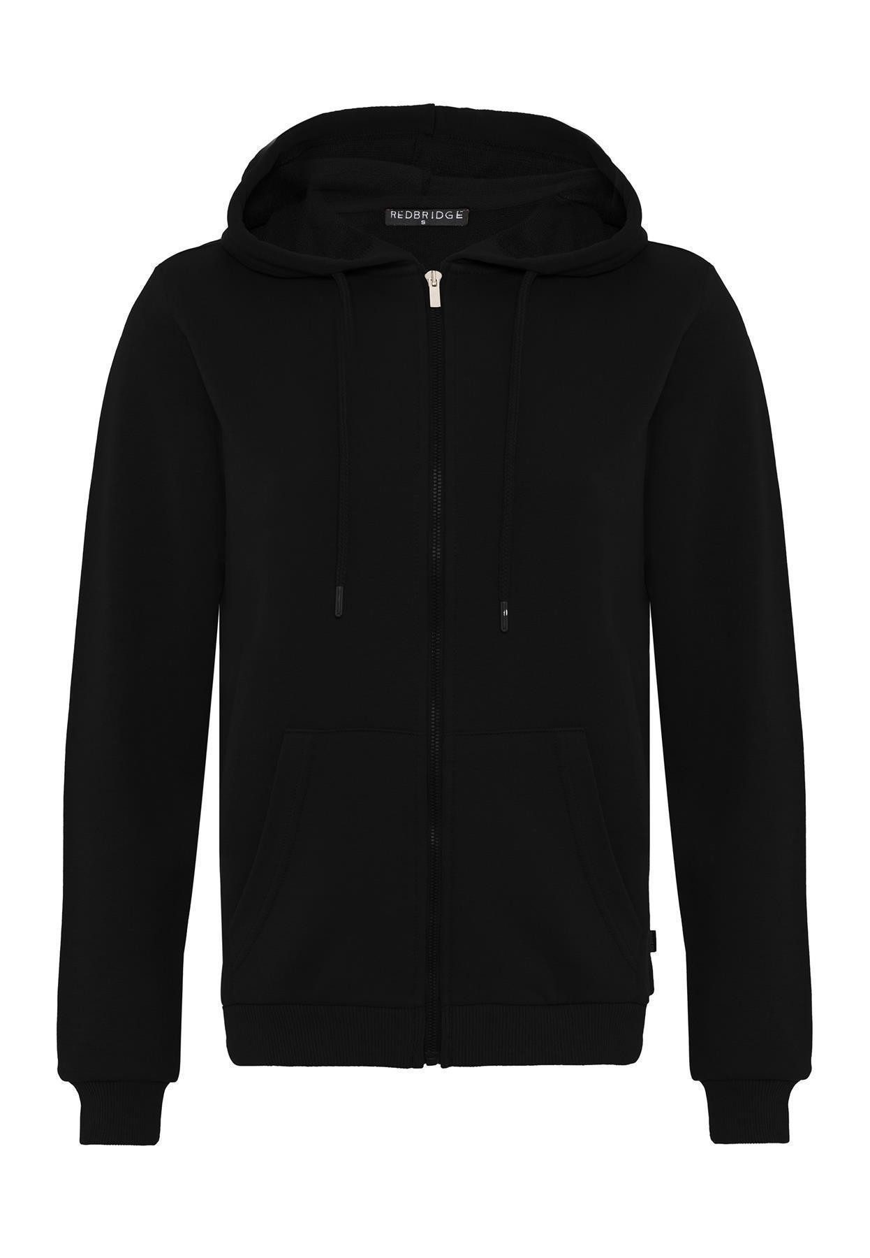 RedBridge Kapuzensweatjacke Basic mit Zipper und Kordelzug günstig online kaufen