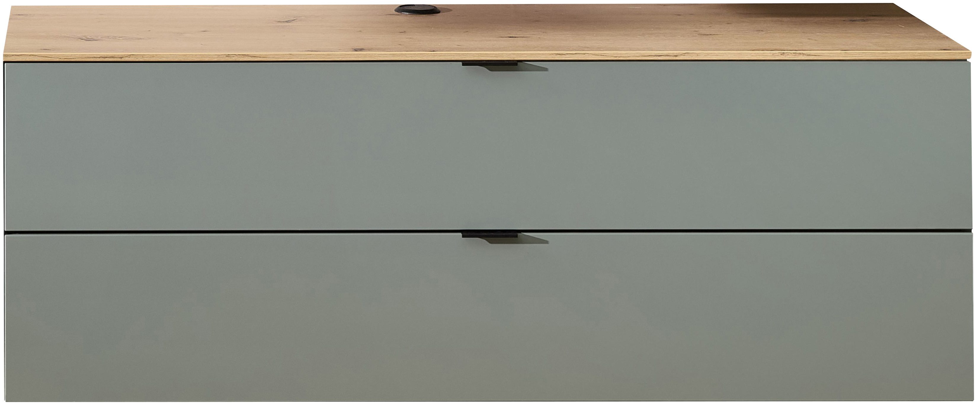 Innostyle TV-Schrank INA TV-Lowboard, 140 x 51 x 44 cm (B/H/T) (1-St) stehend/hängend verwendbar, Klappe, Schubkasten, Softclose