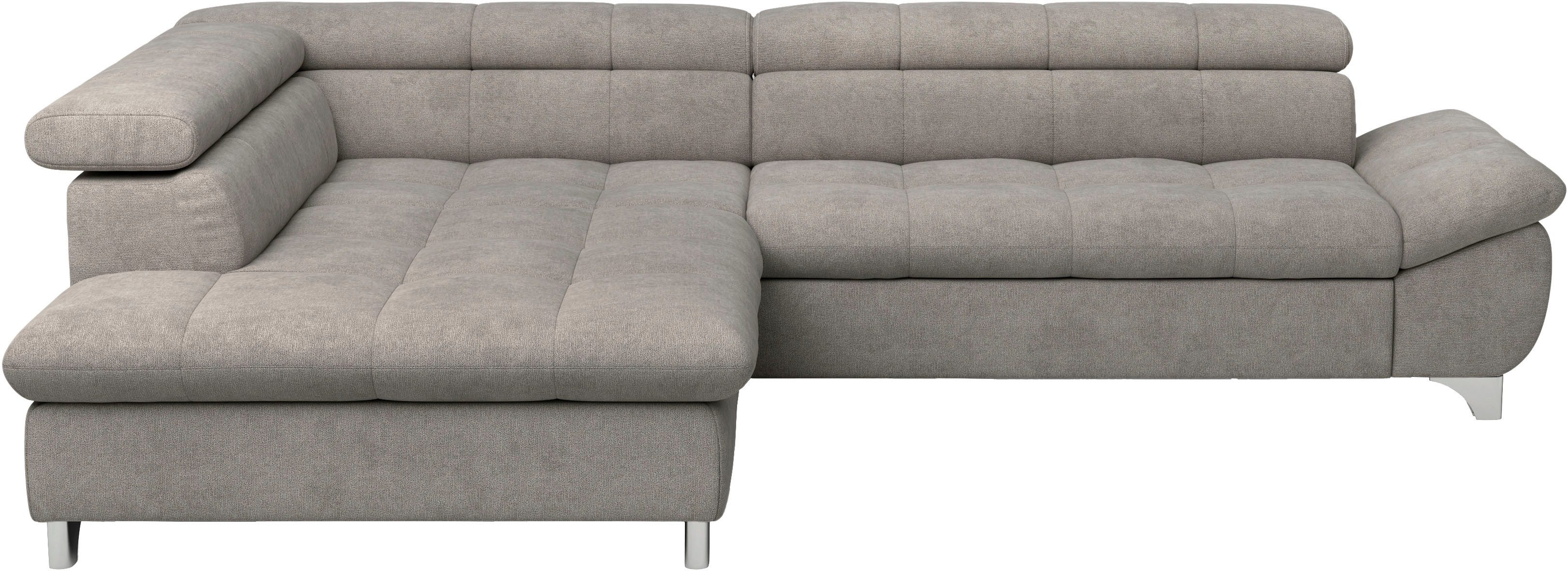 COTTA Ecksofa "Gemini L-Form", mit Kopfteilverstellung, wahlweise mit Bettf günstig online kaufen