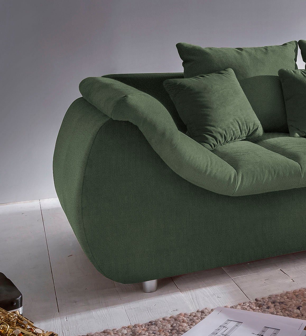 Home affaire Ecksofa Imola, bequem, aktuelle Steppung im Sitz, L-Form, Breite 270cm, wahlweise mit Bettfunktion