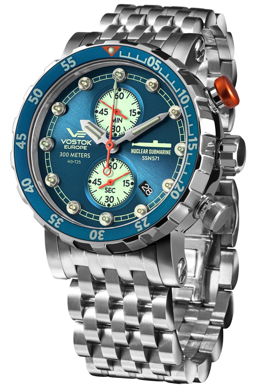 Vostok Europe Quarzuhr »Chronograph SSN571 Nuclear Submarine Petrol«