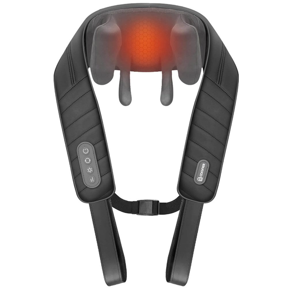 Nacken-Massagegerät Kabelloses Nackenmassagegerät mit Wärme, 4D Shiatsu Knetmassage