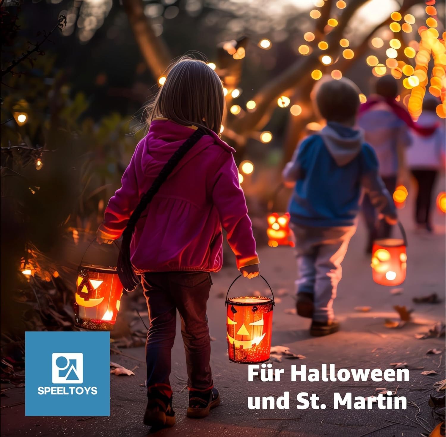 Speeltoys Umzugslaterne Elektrische Laterne Stern Laternenstab Laternen Halloween & St. Martin