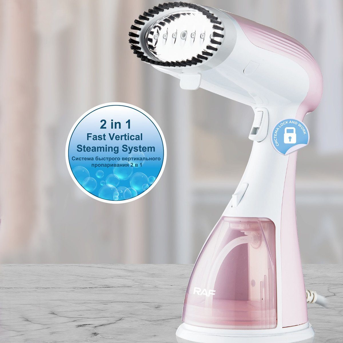 autolock Reisebügeleisen Steamer Dampfbügeleisen 1500W 150ml Dampfglätter Dampfbürste, Kleidung & Hemden bügeln Dampfreiniger